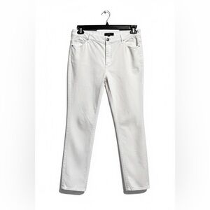 Lafayette 148 New York White Straight Leg Jeans - Size 10